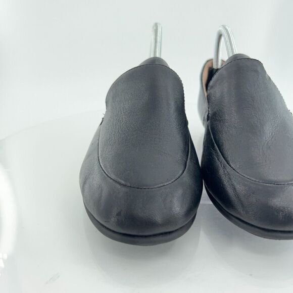 Fitflop Women's Allegro Slip On Shoe Size 8.5 Toning Loafer Flats Black Leather - Picture 3 of 14